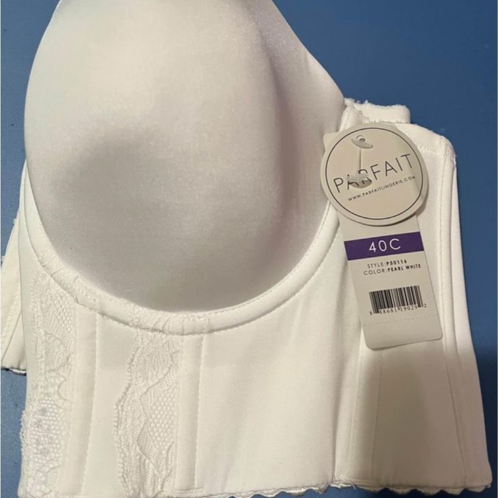 New! Size 40c white strapless bra